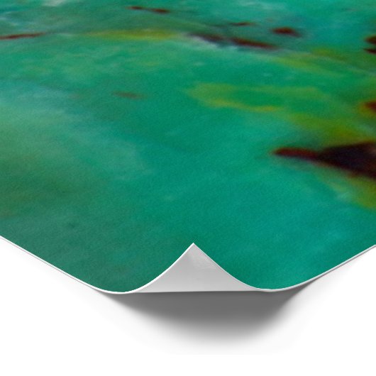 Blue Chrysocolla Jasper Poster (Ecke)