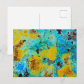 Blue Chrysocolla Jasper Postkarte (Vorne/Hinten)