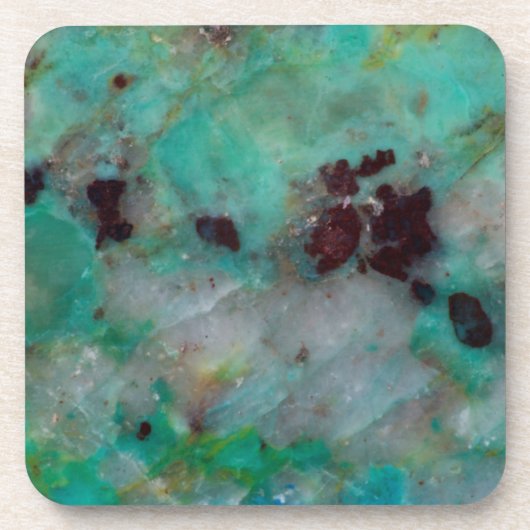 Blue Chrysocolla Jasper Untersetzer (Vorderseite)