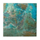 Blue Chrysocolla Mineral Stone Fliese (Vorderseite)