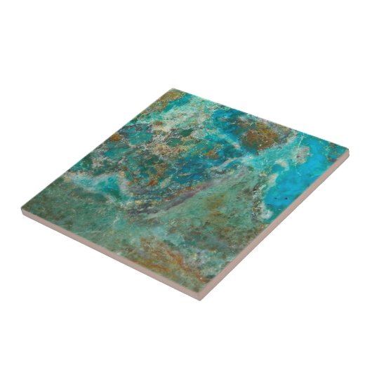 Blue Chrysocolla Mineral Stone Fliese (Seite)