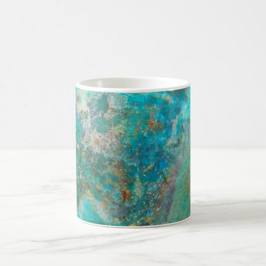 Blue Chrysocolla Mineral Stone Kaffeetasse (Mittel)