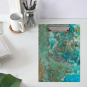 Blue Chrysocolla Mineral Stone Klemmbrett