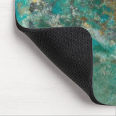 Blue Chrysocolla Mineral Stone Mousepad (Ecke)