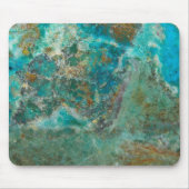 Blue Chrysocolla Mineral Stone Mousepad (Vorne)