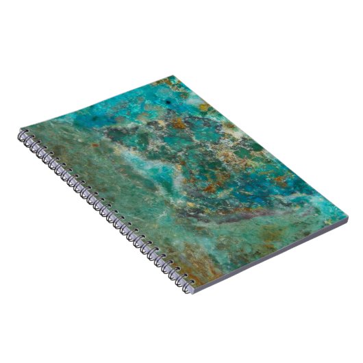 Blue Chrysocolla Mineral Stone Notizblock (Rechte Seite)