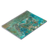 Blue Chrysocolla Mineral Stone Notizblock (Linke Seite)