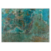 Blue Chrysocolla Mineral Stone Schneidebrett (Vorderseite)