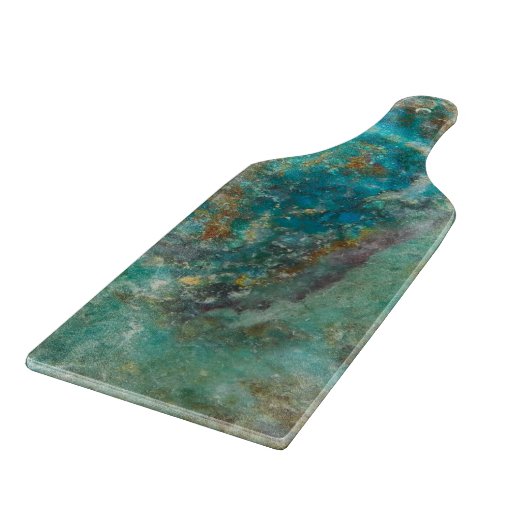 Blue Chrysocolla Mineral Stone Schneidebrett (Ecke)