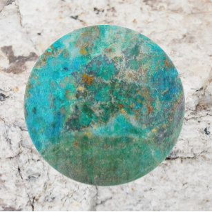 Blue Chrysocolla Mineral Stone Schneidebrett