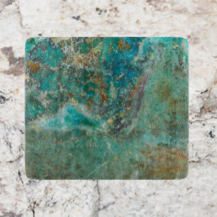 Blue Chrysocolla Mineral Stone Schneidebrett