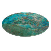 Blue Chrysocolla Mineral Stone Schneidebrett (Ecke)