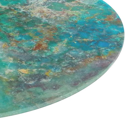Blue Chrysocolla Mineral Stone Schneidebrett (Ecke)