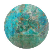 Blue Chrysocolla Mineral Stone Schneidebrett (Vorderseite)