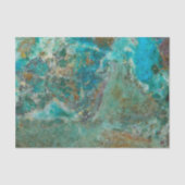 Blue Chrysocolla Mineral Stone Seidenpapier (Vorderseite)