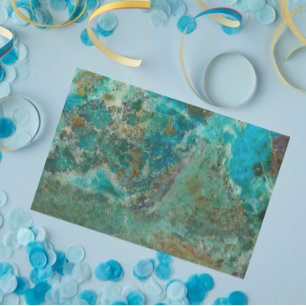 Blue Chrysocolla Mineral Stone Seidenpapier