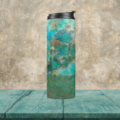 Blue Chrysocolla Mineral Stone Thermosbecher