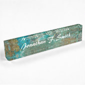 Blue Chrysocolla Stone Image Personalisiert Namensplakette