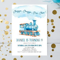 Blue Chugga Choo Choo Bahn Geburtstagsparty