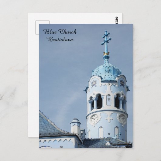 Blue Church Bratislava Slowakei Postkarte (Vorne/Hinten)