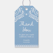 Blue Cielito Lindo Baby Dusche Vielen Dank Geschenkanhänger (Vorderseite)