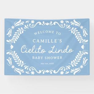 Blue Cielito Lindo Baby Dusche Willkommen Banner