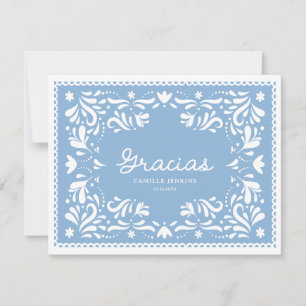 Blue Cielito Lindo Danke, Card Dankeskarte