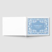 Blue Cielito Lindo Papel Picado Kinderdusche Gästebuch (Voll)