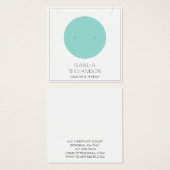 Blue Circle Earring Juwelier Display Card (Vorne & Hinten)