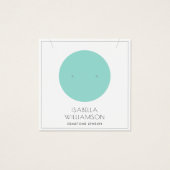 Blue Circle Earring Juwelier Display Card (Vorderseite)