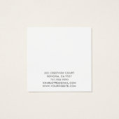 Blue Circle Earring Juwelier Display Card (Rückseite)