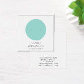 Blue Circle Earring Juwelier Display Card (Schreibtisch)