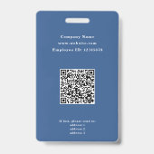 Blue Circle Foto Employee Abzeichen Ausweis (Rückseite)