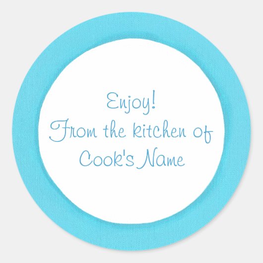 Blue Circle From the Kitchen of Lid Stickers (Vorderseite)