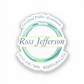 Blue Circle Logo Aufkleber (Vorderseite)