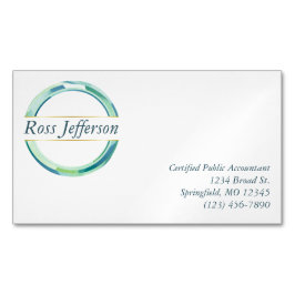 Blue Circle Logo Magnetische Visitenkarte