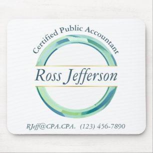 Blue Circle Logo Mousepad