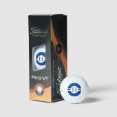 Blue Circle Personalisiert Golf Ball (3) HAMbWG (Verpackung)