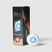 Blue Circle Personalisiert Golf Ball (3) HAMbWG (Verpackung)