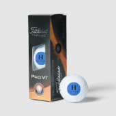 Blue Circle Personalisiert Golf Ball (3) HAMbWG (Verpackung)