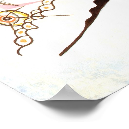 Blue Circle Poster (Ecke)