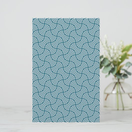 Blue Circle Soap Wrap Paper Sheet (Stehend Vorderseite)