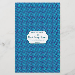 Blue Circle Soap Wrap Paper Sheet
