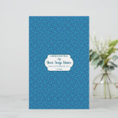 Blue Circle Soap Wrap Paper Sheet (Stehend Vorderseite)