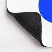 Blue Circle Square CircleTrans-3 The MUSEUM Zazzle Mousepad (Ecke)
