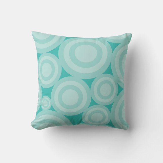 Blue Circles American MOJO Pillow Kissen (Vorderseite)