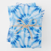 Blue Circles-Gefärbte Krawatte Geschenkpapier Set (Beispiel)