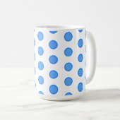 Blue Circles Kaffeetasse (VorderseiteRechts)