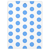 Blue Circles Klemmbrett (Rückseite)