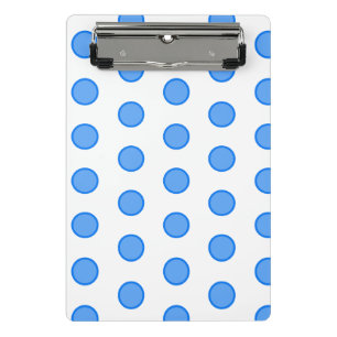Blue Circles Mini Klemmbrett